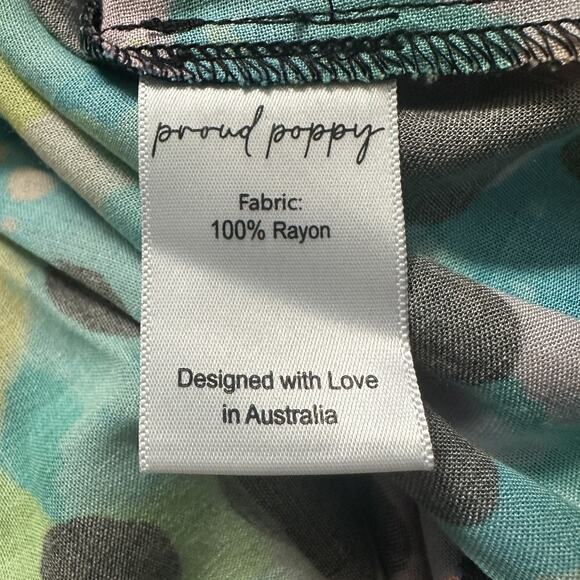 Proud Poppy Disco Dress Womens 14 Kasey Rainbow Colorful Pockets Cheetah Print - Picture 13 of 14